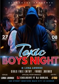 party posters A5 template