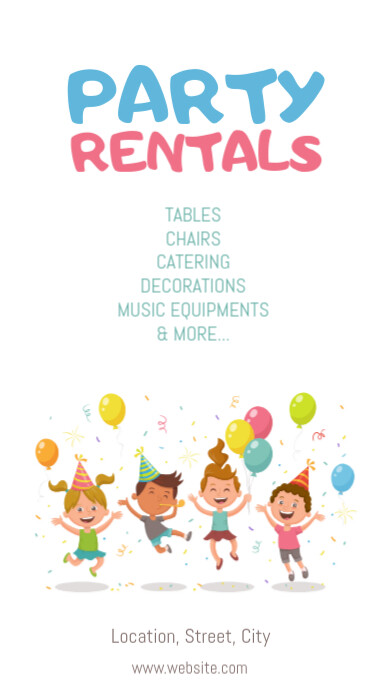 Party rentals Template | PosterMyWall