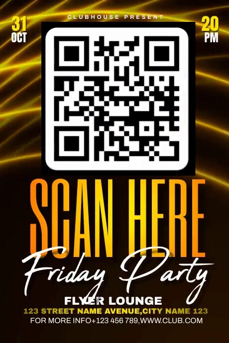 Party Scanner Template PosterMyWall