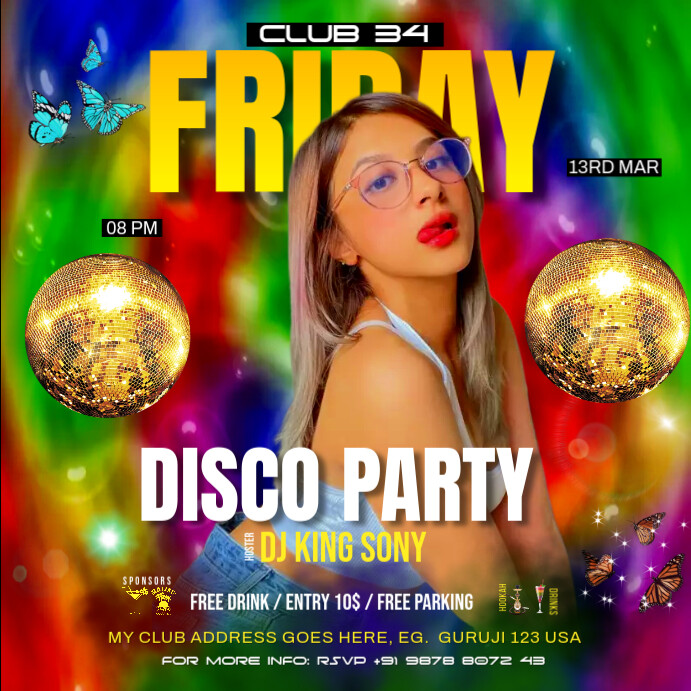 party social media post Template | PosterMyWall