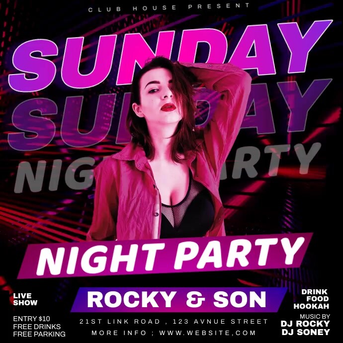 party social media post Template | PosterMyWall