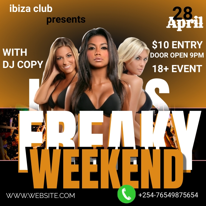 Party template flyer PosterMyWall