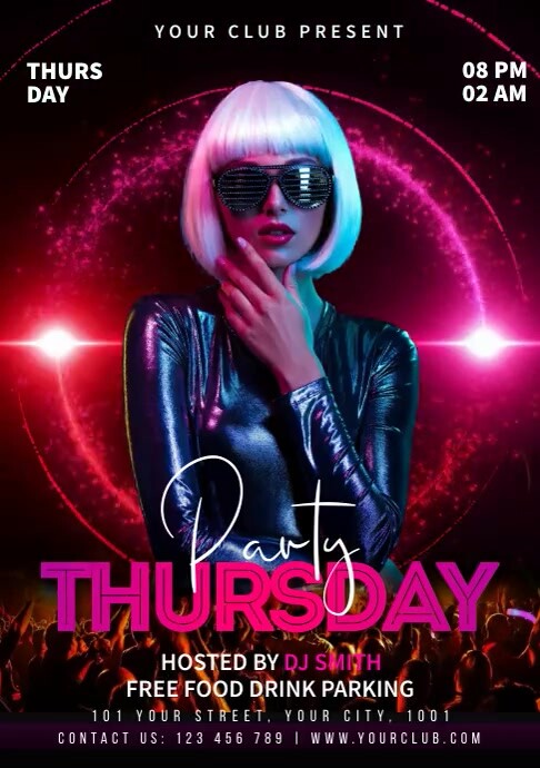 Party Thursdays A3 template
