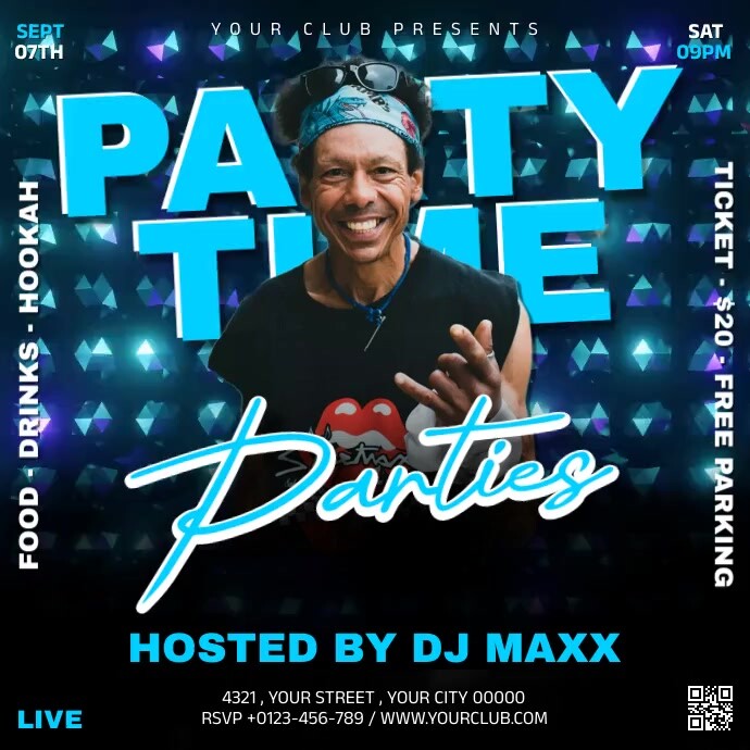 Copy of Party Time | PosterMyWall