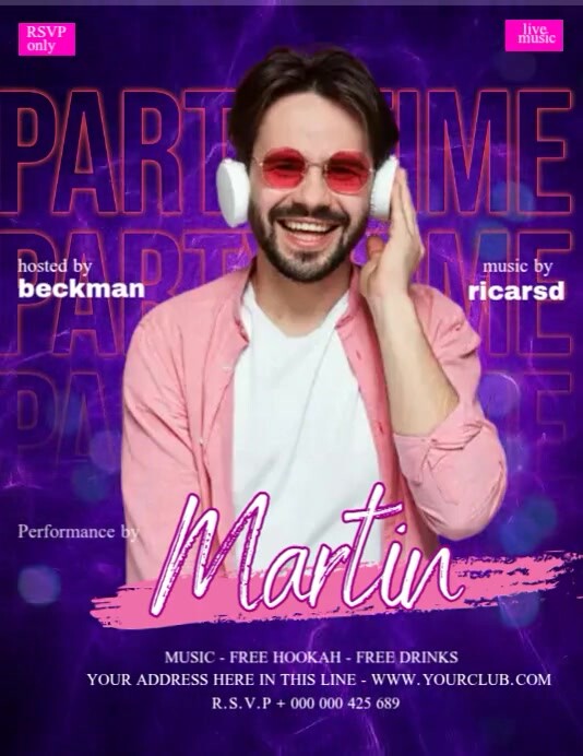 Party Time Video Template PosterMyWall