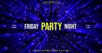 PARTY VIDEO BANNER Facebook Shared Image template