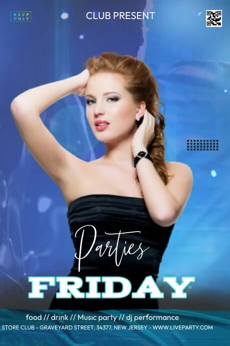 Party Video Plakat template