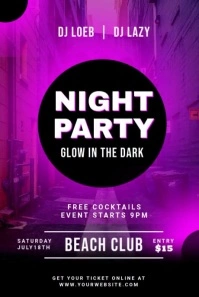 PARTY VIDEO.C Pinterest Graphic template