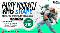Party Yourself Into Fitness Shape YouTube Thumbnail template