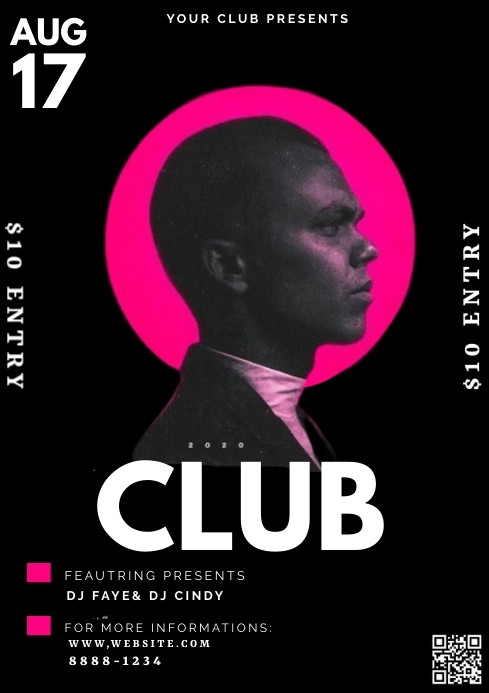 Poster Using Ade PARTYA 4 AD.E Template | PosterMyWall