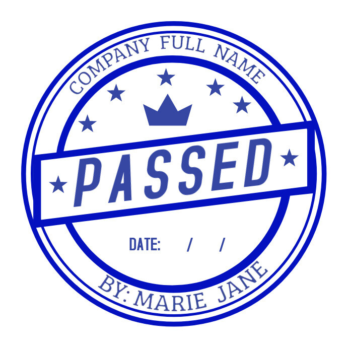 Passed Stamp Template | PosterMyWall