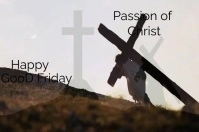 Passion of Christ Video Post Плакат template