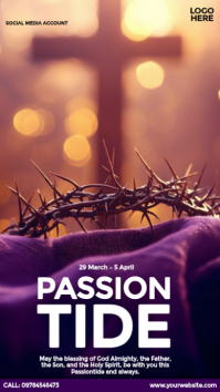 Passiontide Ad Instagram Story template