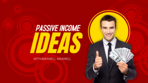 passive income ideas youtube thumbnail poster template