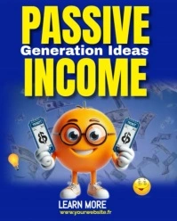 Passive income template Instagram Portrait