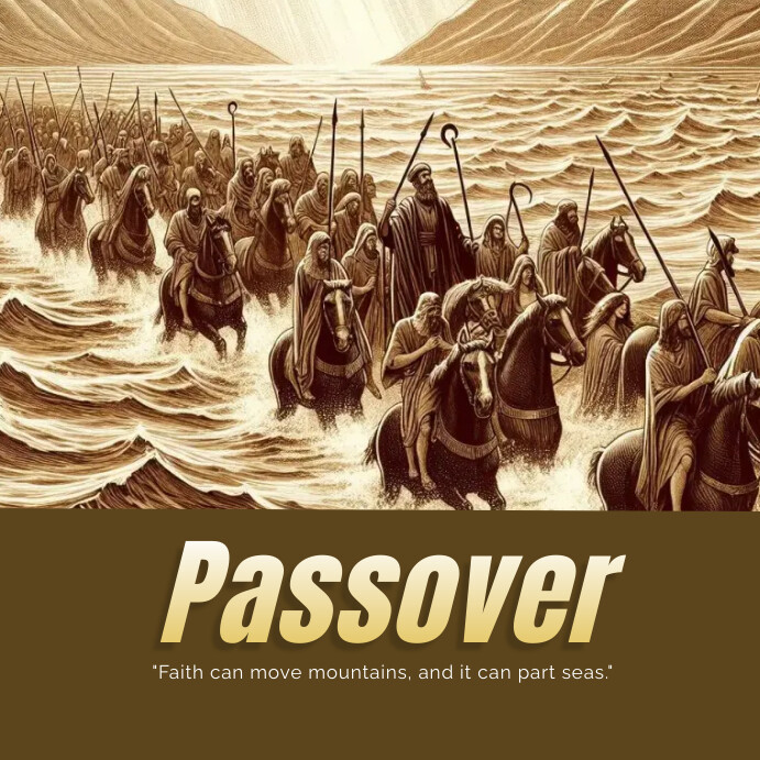 Passover, passing over Post Instagram template