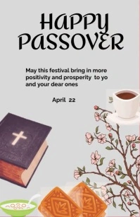 Passover animation Tabloid template