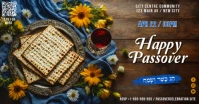 Passover Celebration Banner Facebook Shared Image template