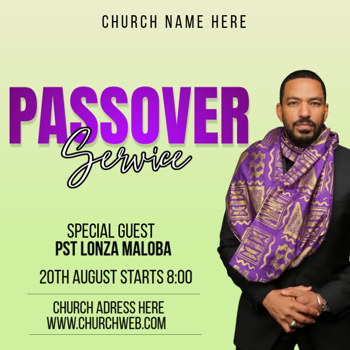 Passover Template | PosterMyWall