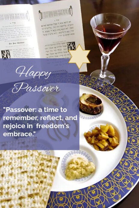 Passover Poster template