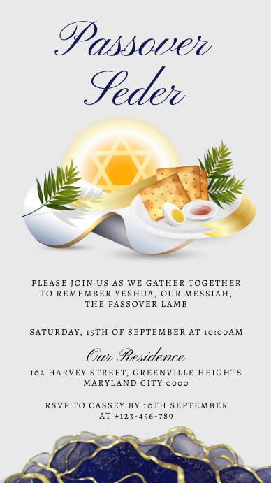 Passover Instagram Story template