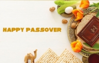 Passover flyer Tabloid template