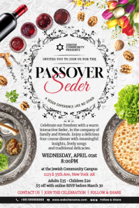 Passover Seder Community Event Template Poster
