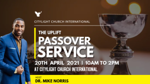 PASSOVER SUNDAY church flyer Digitalt display (16:9) template