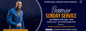 passover sunday service Zdjęcie w tle na Facebooka template