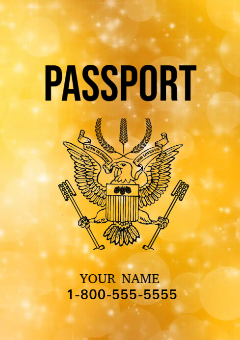 Passport Template PosterMyWall
