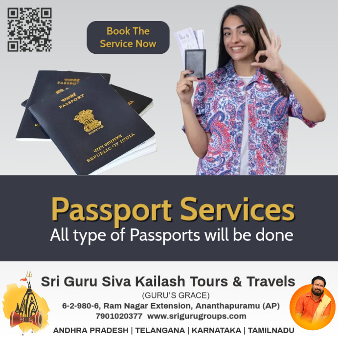 Passport Services Instagram Post template