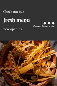 Pasta Menu Ad Template | PosterMyWall