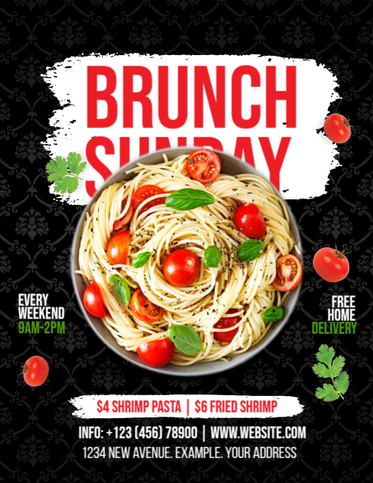 Pasta Ads Design Template | PosterMyWall