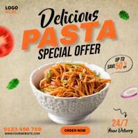 Pasta Food Ads Template | PosterMyWall