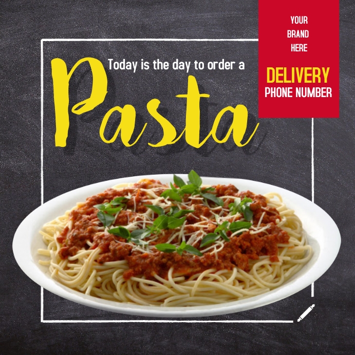 PASTA Template | PosterMyWall