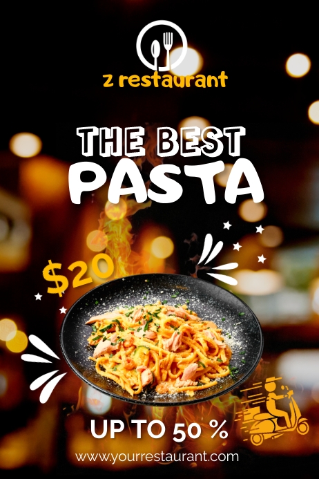 Pasta Poster template