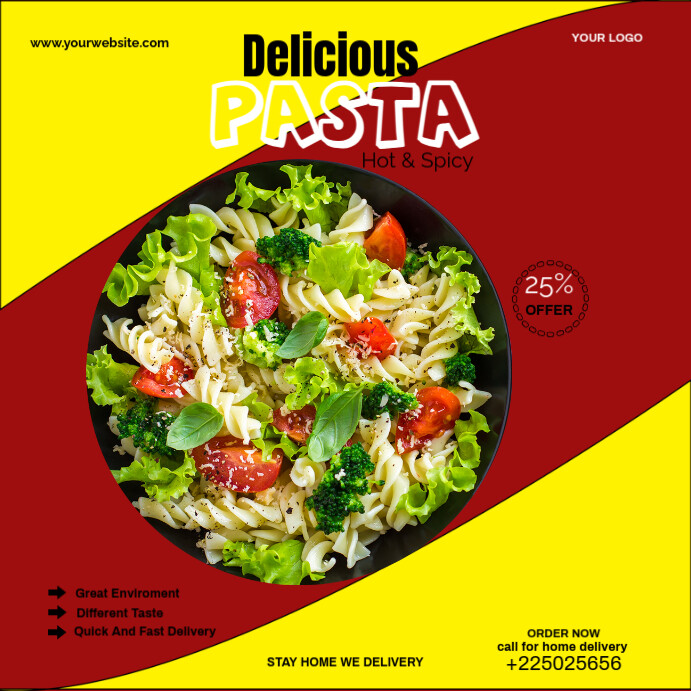 PASTA Instagram-Beitrag template