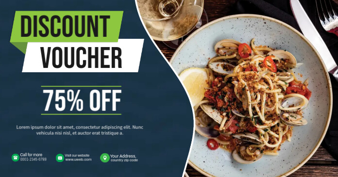 Plantilla de Pasta Discount Voucher | PosterMyWall
