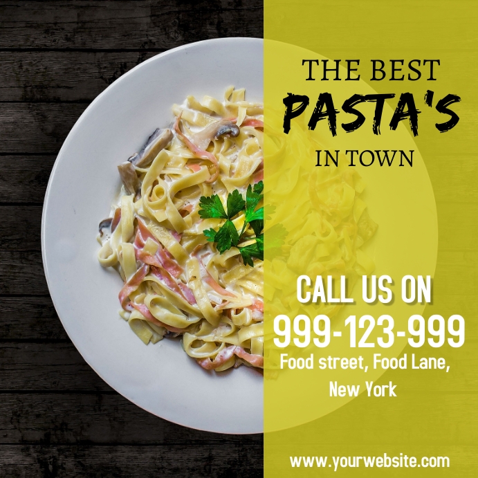 Pasta flyer Publicação no Instagram template