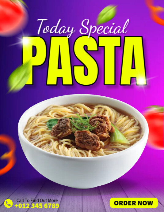 Plantilla de Pasta Food Ads | PosterMyWall