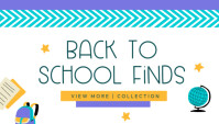 Pastel Back To School Finds Blog Header template