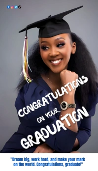 Pastel Blue Background Joyful Congratulations Tarjeta de Presentación template