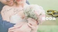 Pastel Boda, Wedding, Slideshow, Reception, Bride, Videos, Photographer, Youtube, Presentation Digi Digitalt display (16:9) template