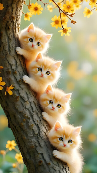 Pastel Cat Digital Display (9:16) template