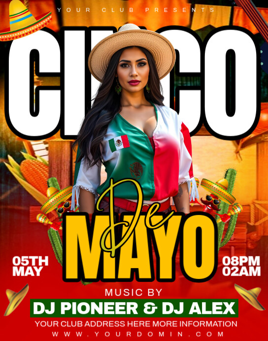 Pastel Cinco De Mayo Party Poster/wallboard Cartaz/placa template