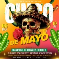 Pastel Cinco De Mayo  Square (1:1) template