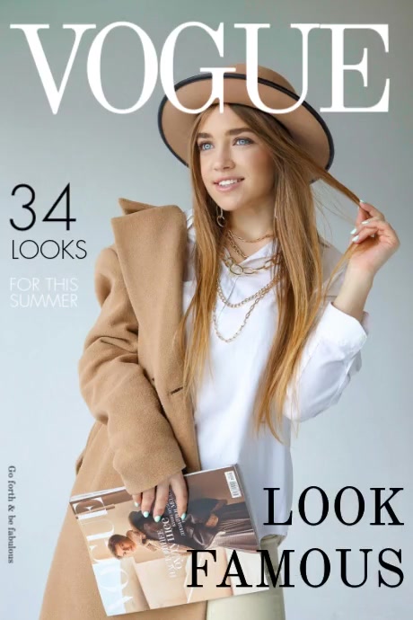 Pastel Comp Card Magazine Cover Poster Template | PosterMyWall