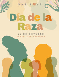 Dia de la Raza Event Poster Template | PosterMyWall