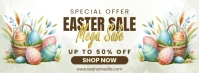Pastel Easter Mega Sale Facebook Cover Photo template