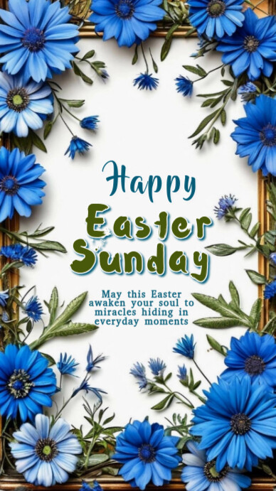 Pastel Easter Sunday Whatsapp Status Template | PosterMyWall